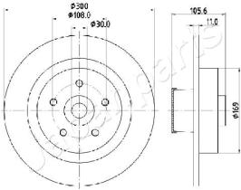 JAPANPARTS DP0700 - JAPAN BRAKE DISC
