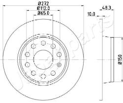 JAPANPARTS DP0901 - JAPAN BRAKE DISC
