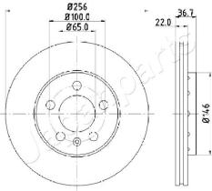 JAPANPARTS DP0904 - JAPAN BRAKE DISC
