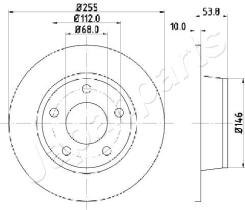 JAPANPARTS DP0914 - JAPAN BRAKE DISC