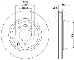 JAPANPARTS DP0918 - JAPAN BRAKE DISC