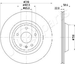 JAPANPARTS DP0919 - JAPAN BRAKE DISC