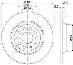 JAPANPARTS DP0920 - JAPAN BRAKE DISC
