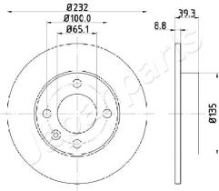 JAPANPARTS DP0921 - JAPAN BRAKE DISC