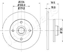 JAPANPARTS DP0922 - JAPAN BRAKE DISC