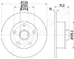 JAPANPARTS DP0923 - JAPAN BRAKE DISC