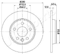 JAPANPARTS DP0926 - JAPAN BRAKE DISC
