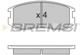  BP2558 - B. PADS MITSUBISHI COLT MITSUBISHI MIRAG