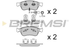 BREMSI BP3137 - B. PADS AUDI A8 VW PHAETON