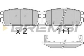  BP3143 - B. PADS HYUNDAI TERRACAN (HP)