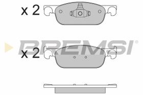  BP3662 - B. PADS DACIA LOGAN 02 2013