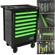 JBM 53763 - CARRO DE HERRAMIENTAS 7 CAJONES VERDE