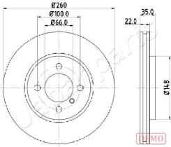 JAPANPARTS DI0158C - JAPAN DISCO FRENOV DT BMW