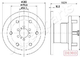 JAPANPARTS DI0255C - JAPAN DISCO FRENO