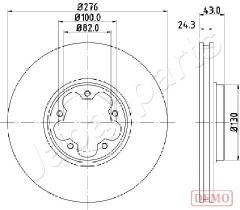 JAPANPARTS DI0356C - JAPAN DISCO FRENO