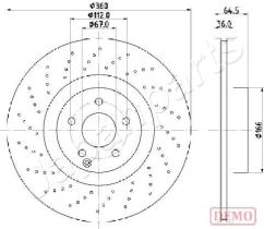 JAPANPARTS DI0527C - JAPAN DISCO FRENO