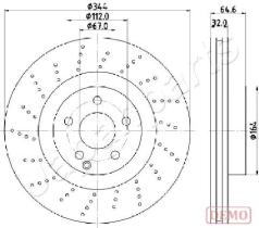 JAPANPARTS DI0558C - JAPAN DISCO FRENO