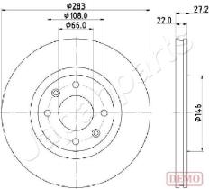 JAPANPARTS DI0626C - JAPAN DISCO FRENO