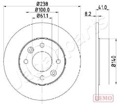 JAPANPARTS DI0700C - JAPAN DISCO FRENO