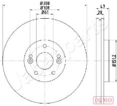 JAPANPARTS DI0713C - JAPAN DISCO FRENO