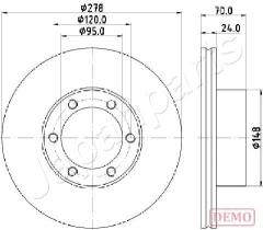 JAPANPARTS DI0715C - JAPAN DISCO FRENO