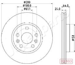JAPANPARTS DI0716C - JAPAN DISCO FRENO