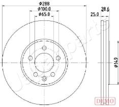 JAPANPARTS DI0950C - JAPAN DISCO FRENO