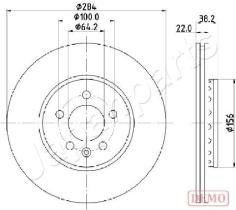 JAPANPARTS DI442C - JAPAN DISCO FRENO