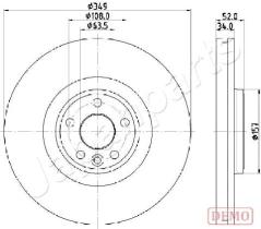 JAPANPARTS DIL17C - JAPAN DISCO FRENO