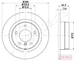 JAPANPARTS DP0103C - JAPAN DISCO FRENO