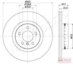 JAPANPARTS DP0104C - JAPAN DISCO FRENO