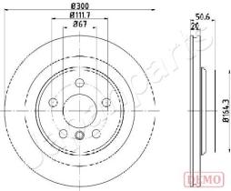 JAPANPARTS DP0106C - JAPAN DISCO FRENO