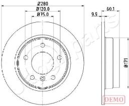 JAPANPARTS DP0107C - JAPAN DISCO FRENO