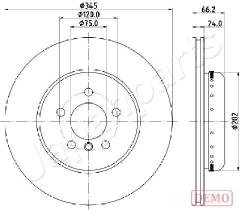 JAPANPARTS DP0115C - JAPAN DISCO FRENO