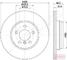 JAPANPARTS DP0118C - JAPAN DISCO FRENO