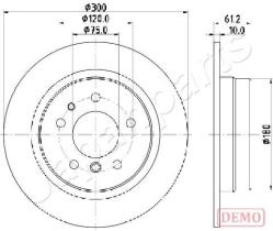 JAPANPARTS DP0119C - JAPAN DISCO FRENO