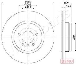 JAPANPARTS DP0126C - JAPAN DISCO FRENO