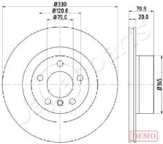 JAPANPARTS DP012C - JAPAN DISCO FRENO