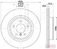JAPANPARTS DP0133C - JAPAN DISCO FRENO