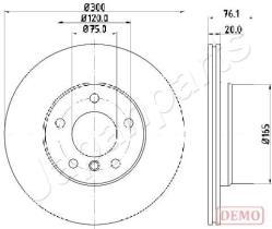 JAPANPARTS DP0136C - JAPAN DISCO FRENO