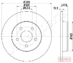 JAPANPARTS DP0301C - JAPAN DISCO FRENO