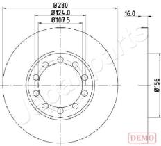 JAPANPARTS DP0314C - JAPAN DISCO FRENO