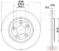JAPANPARTS DP0315C - JAPAN DISCO FRENO