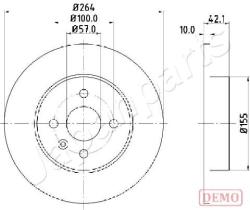 JAPANPARTS DP0407C - JAPAN DISCO FRENO