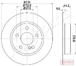 JAPANPARTS DP0502C - JAPAN DISCO FRENO