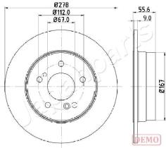 JAPANPARTS DP0505C - JAPAN DISCO FRENO