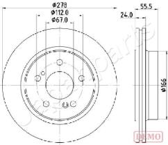 JAPANPARTS DP0506C - JAPAN DISCO FRENO