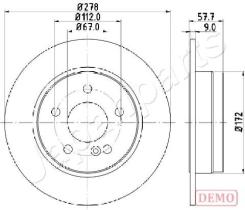 JAPANPARTS DP0508C - JAPAN DISCO FRENO