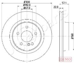 JAPANPARTS DP0510C - JAPAN DISCO FRENO
