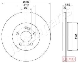 JAPANPARTS DP0517C - JAPAN DISCO FRENO